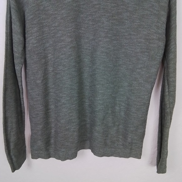 GAP Womens Sweater Tee Small Green Cotton Blend Pullover Long Sleeve Scoop‎ Neck - Picture 8 of 12